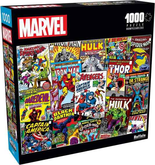 Buffalo Games - Marvel - Comic Book Collage - 1000 Piece Jigsaw Puzzle for Adults -Challenging Puzzle Perfect for Game Nights - Finished Size is 26.75 x 19.75