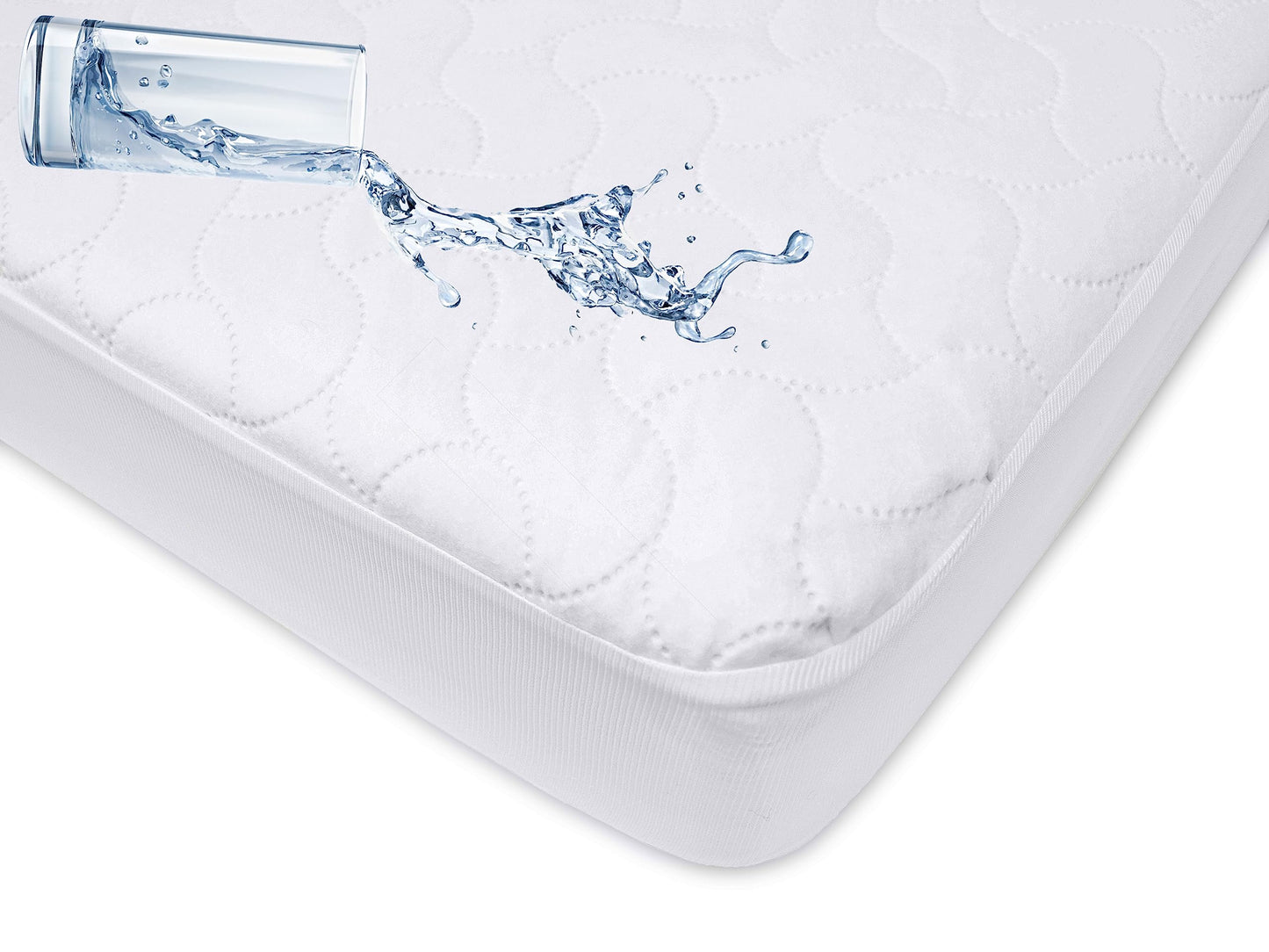 American Baby Company Waterproof Fitted Crib Mattress Protector 52" x 28" - Quilted, Noiseless, Soft & Breathable Crib & Toddler Mattress Pad Cover