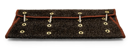 Camco 42949 RV Step Rug (Premium Radius Wrap Around Step Rug, Turf Material (22" Wide) - Brown)