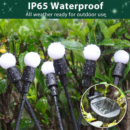 6-Pack Solar Garden Lights, 48 LED Solar Lights Outdoor for Garden Decor, Waterproof Firefly Light Outdoor (Sway by Wind), Swaying Light for Outside Yard Pathway Landscape Decorations (Warm White)