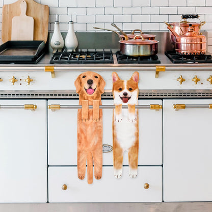 AGRIMONY Golden Retriever Dog Funny Hand Towels for Kitchen Bathroom - Dog Mom Gifts for Women Men- Easter Mothers Fathers Valentines Housewarming Unique Christmas Birthday Gifts for Animal Lovers