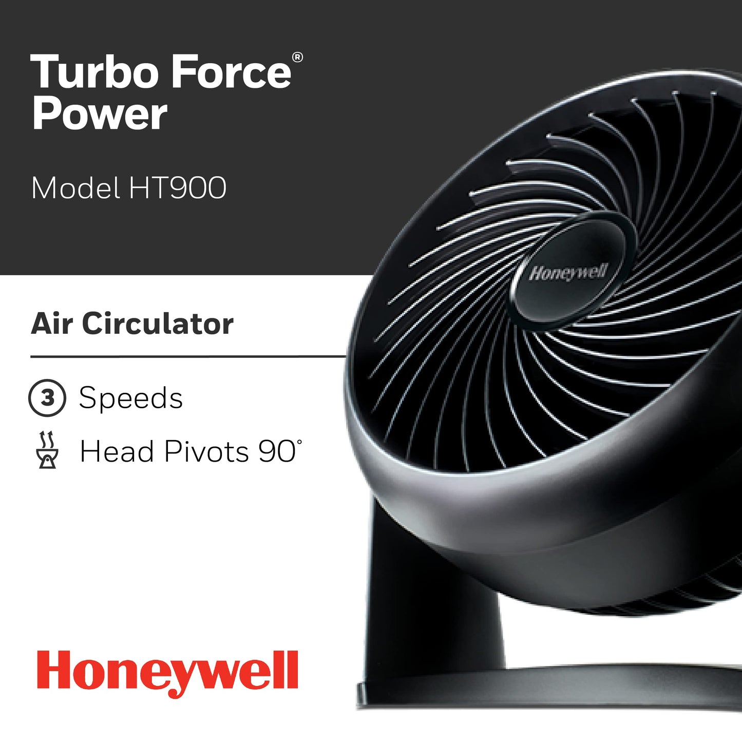 Honeywell Turboforce Fan, Ht-900, 11 inch
