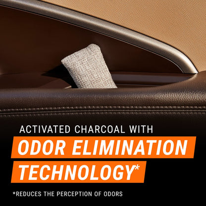 Armor All Fresh FX Charcoal Bag Deodorizer (9 Count) - Charcoal Deodorizer Bags for Cars, Natural Bamboo Car Air Freshener