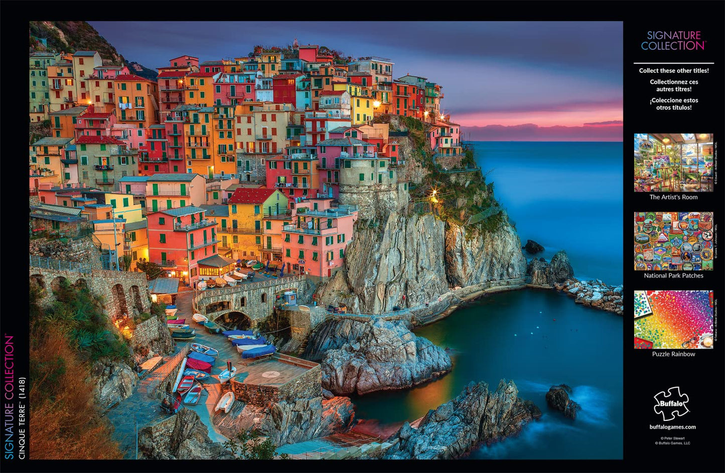 Buffalo Games - Peter Stewart - Cinque Terre - 1000 Piece Jigsaw Puzzle For Adults - Challenging Puzzle Perfect for Game Nights - Finished Size is 26.75 x 19.75
