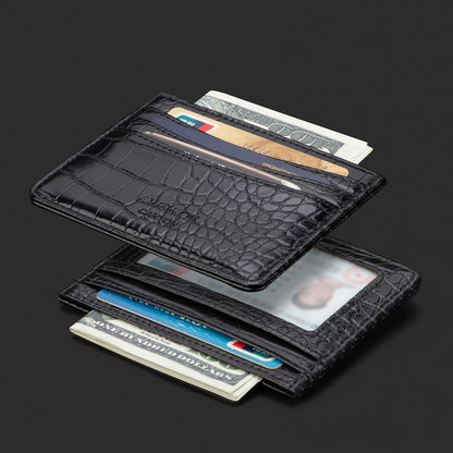 ARCWOR Slim Wallet Minimalist Front Pocket RFID Blocking Men and Women Leather Wallets