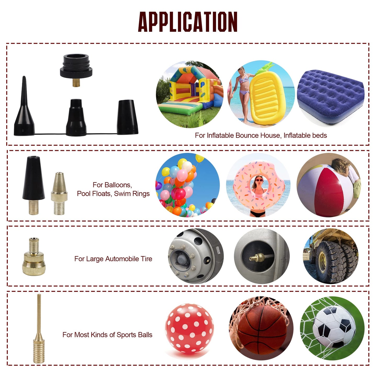 Hausse Heavy Duty Air Compressor Accessory Kit, Air Blow Gun and Air Hose Fittings, 1/4" NPT Air Tool Kit with 100 PSI Tire Inflator Gauge