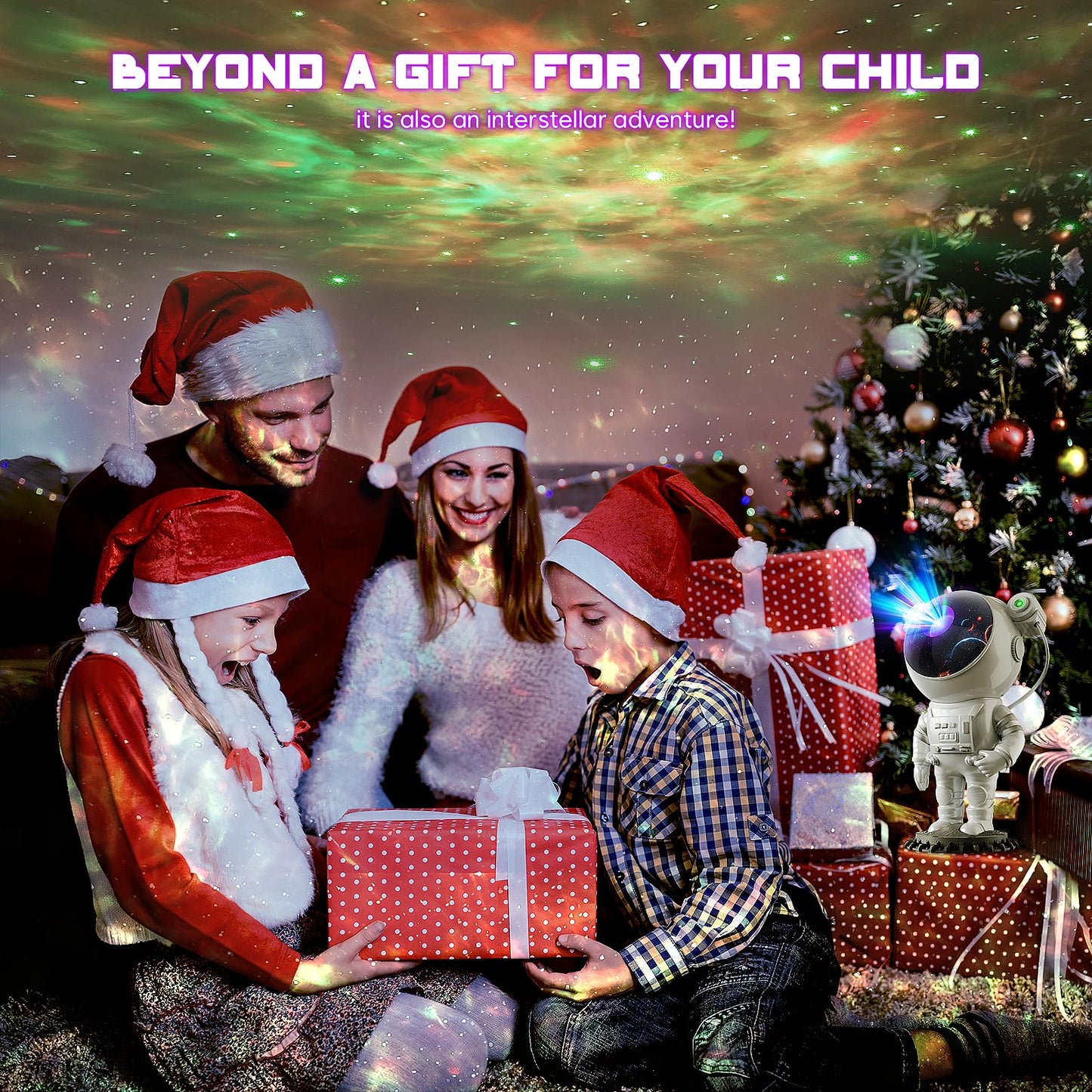 Astronaut Projector, LED Starry Sky Galaxy Projector, Night Light with Remote Control & Timer, Star Light Projector with Nabula Christmas Gift for Kids Adult for Bedroom, Room Decor, Party