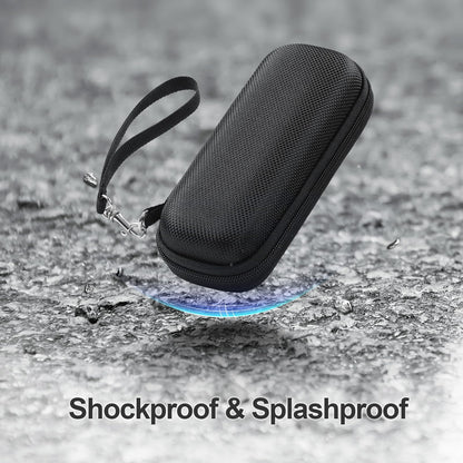 AGPTEK Carrying Case, EVA Zipper Carrying Hard Case Cover for Digital Voice Recorders, MP3 Players, Storage Holder for 3D Printing Pen, USB Cable, Earphones, Memory Cards, U Disk, Black