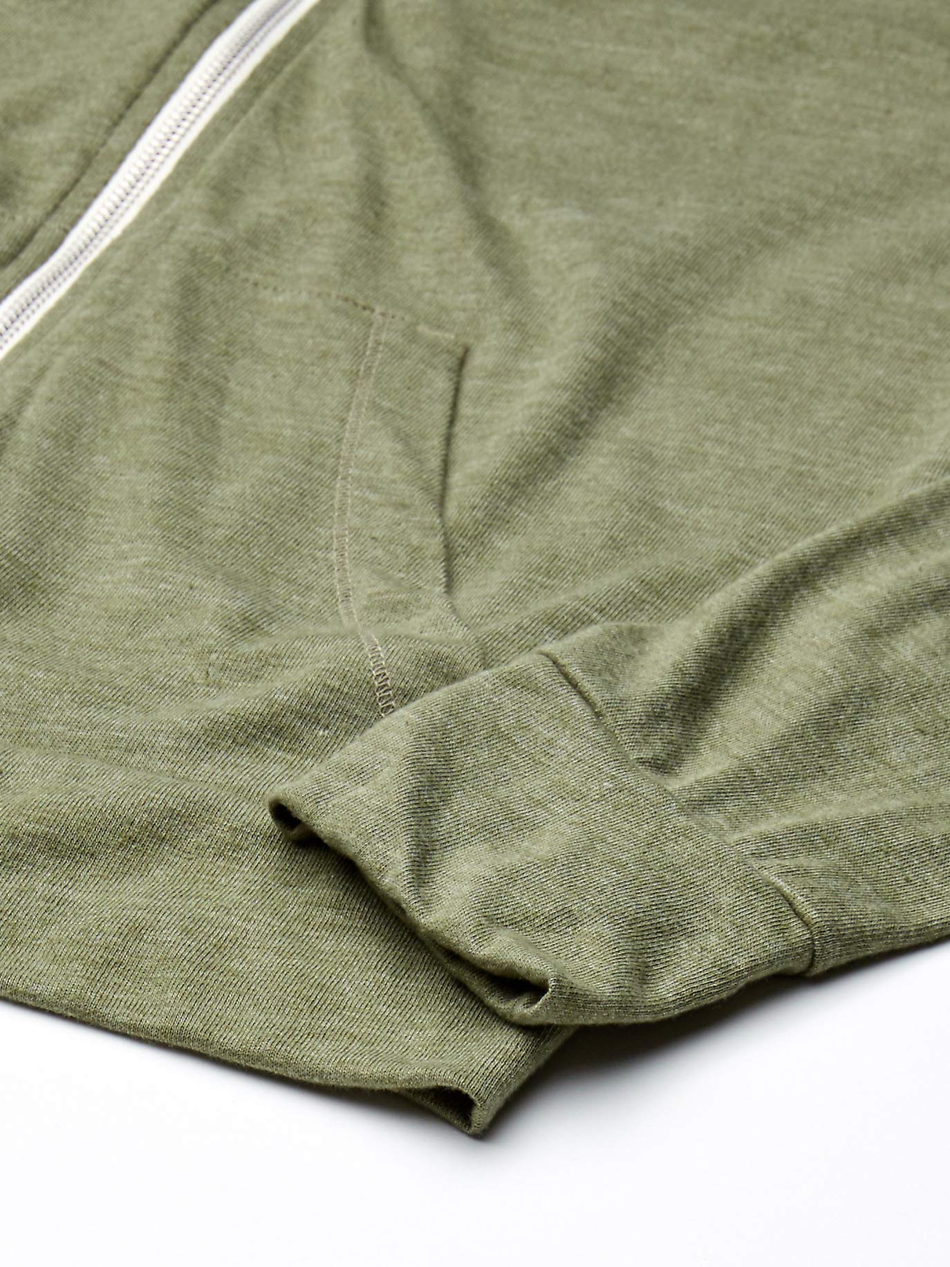 Alternative mens Eco Zip Hoodie Hooded Sweatshirt, Eco True Army Green, X-Small US