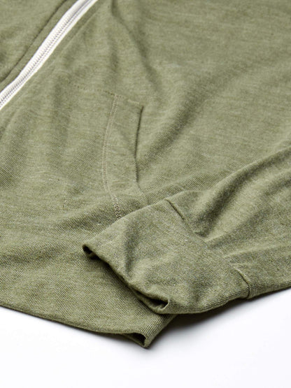 Alternative mens Eco Zip Hoodie Hooded Sweatshirt, Eco True Army Green, X-Small US