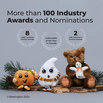 Bearington Spirit Halloween Plushies, 7 Inch Ghost Stuffed Animal Boo Plush