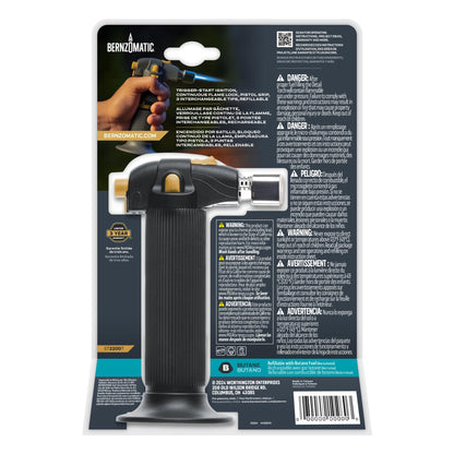 Bernz-O-Matic ST2200T Micro Flame Butane Torch Kit, Small, Black