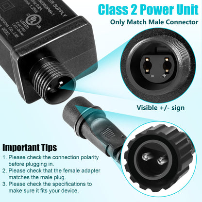 8 Pcs Replacement Yard Inflatable Adapter Power Supply Adaptor 12Vdc 1.0A Class 2 Power Supply for Halloween Christmas Inflatable Decorations