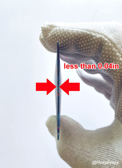 8 RFID Blocking Sleeves, Unique Designs and Arts in Blue, Anti-Theft Credit Card Holder, Credit Card Protector, Easy to Recognize, Sturdy and Perfect size for cards