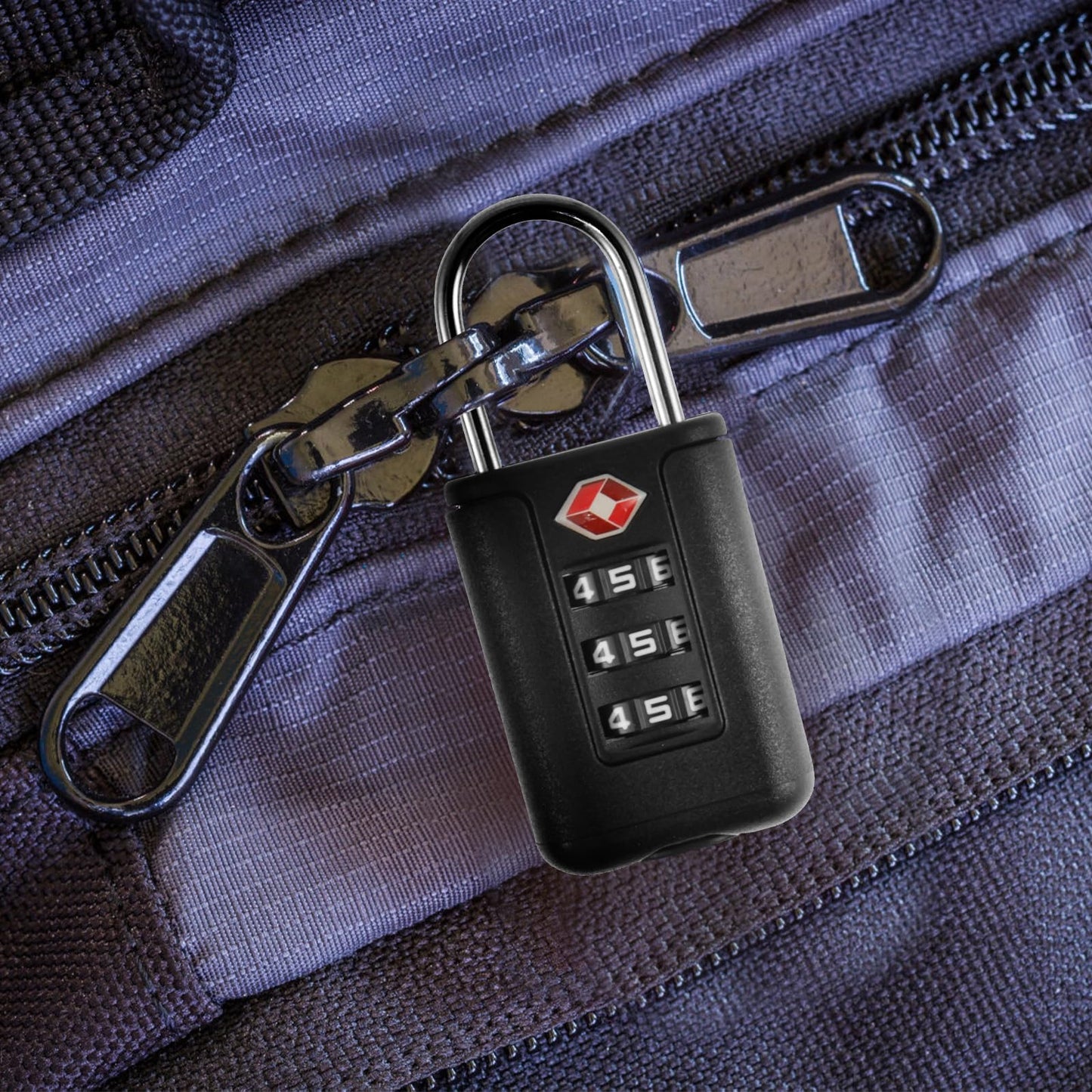 6Pcs TSA Approved Luggage Locks 3 Digit Travel Combination Portable Small Padlocks Stainless Steel TSA Accepted Toolbox Locks for Travel Bag Suitcase Lockers