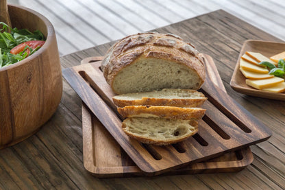 Ironwood Gourmet Nesting Bread Cutting Board with Crumb Catcher, 10.25 x 14.75 x 0.75 inches