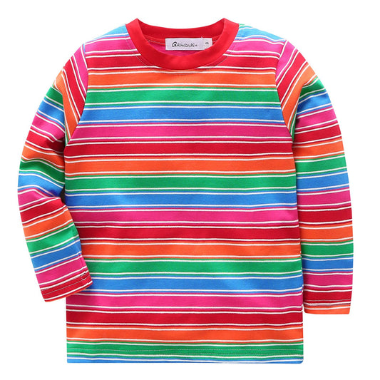 Baby Boys Girls Striped T-Shirts, Long Sleeve Cotton Chucky Costume Top Shirts 3T Multicolor