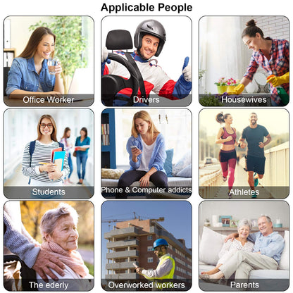 Belifu 4 Independent Channel TENS EMS Unit, 24 Modes,30 Level Intensity Muscle Stimulator Machine, Rechargeable Electric Pulse Massager with 10 Pads&5 Set Leads Wires, for Pain Relief Therapy(Black)