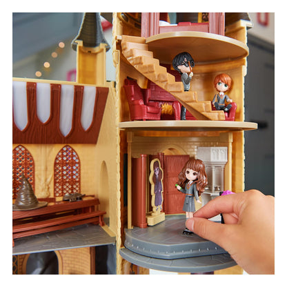 Wizarding World Harry Potter, Magical Minis Exclusive Deluxe Hogwarts Castle, 3 Classroom Playsets, 22 Accessories, 3 Figures, Lights and Sounds