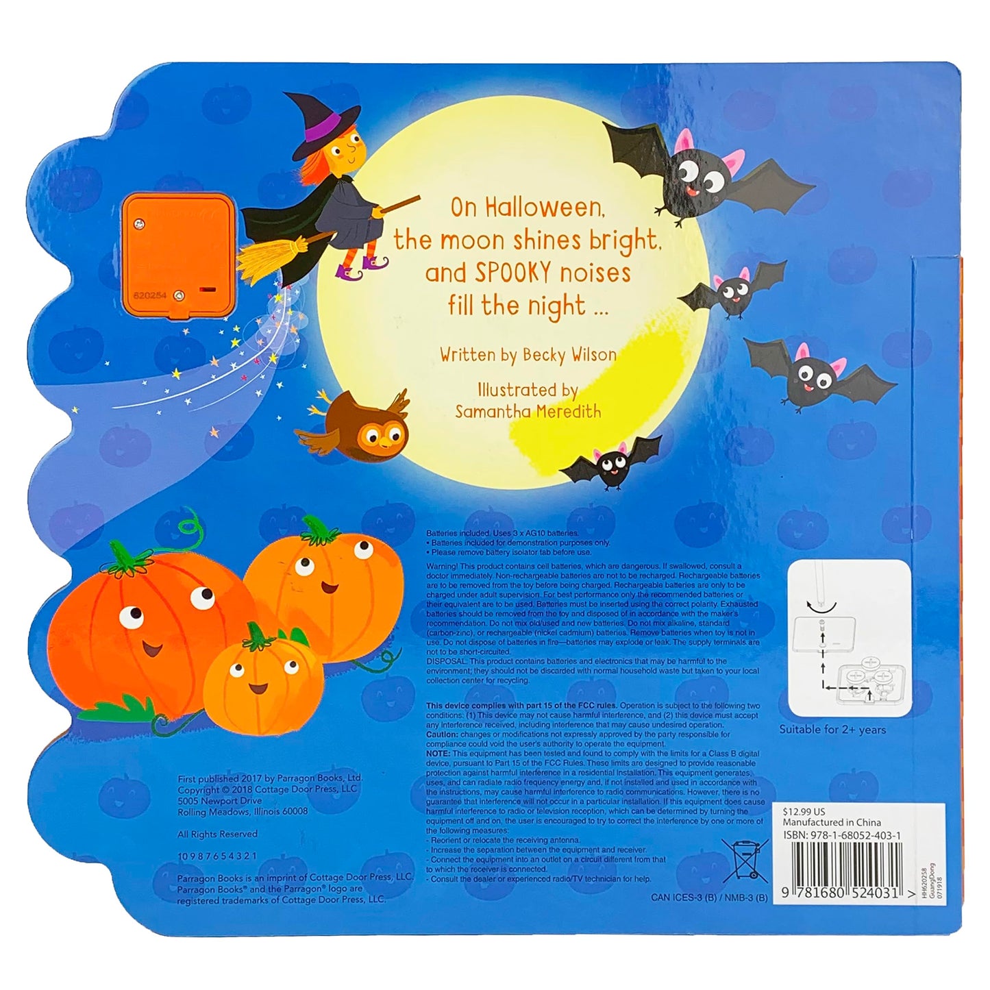 Hoot Howl Halloween 10-Button Sound Book for Little Trick-Or-Treaters (Interactive Children's Sound Book with 10 Spooky Sounds)