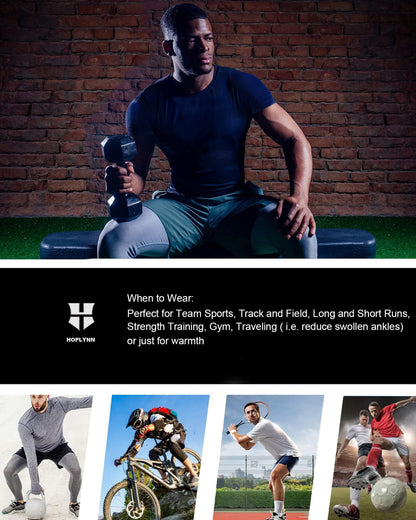 HOPLYNN 4 Pack Workout Compression Shirts Men Long/Short Sleeve Rash Guard Athletic Undershirt Gear T Shirt for Sports 2 Black 2 White M