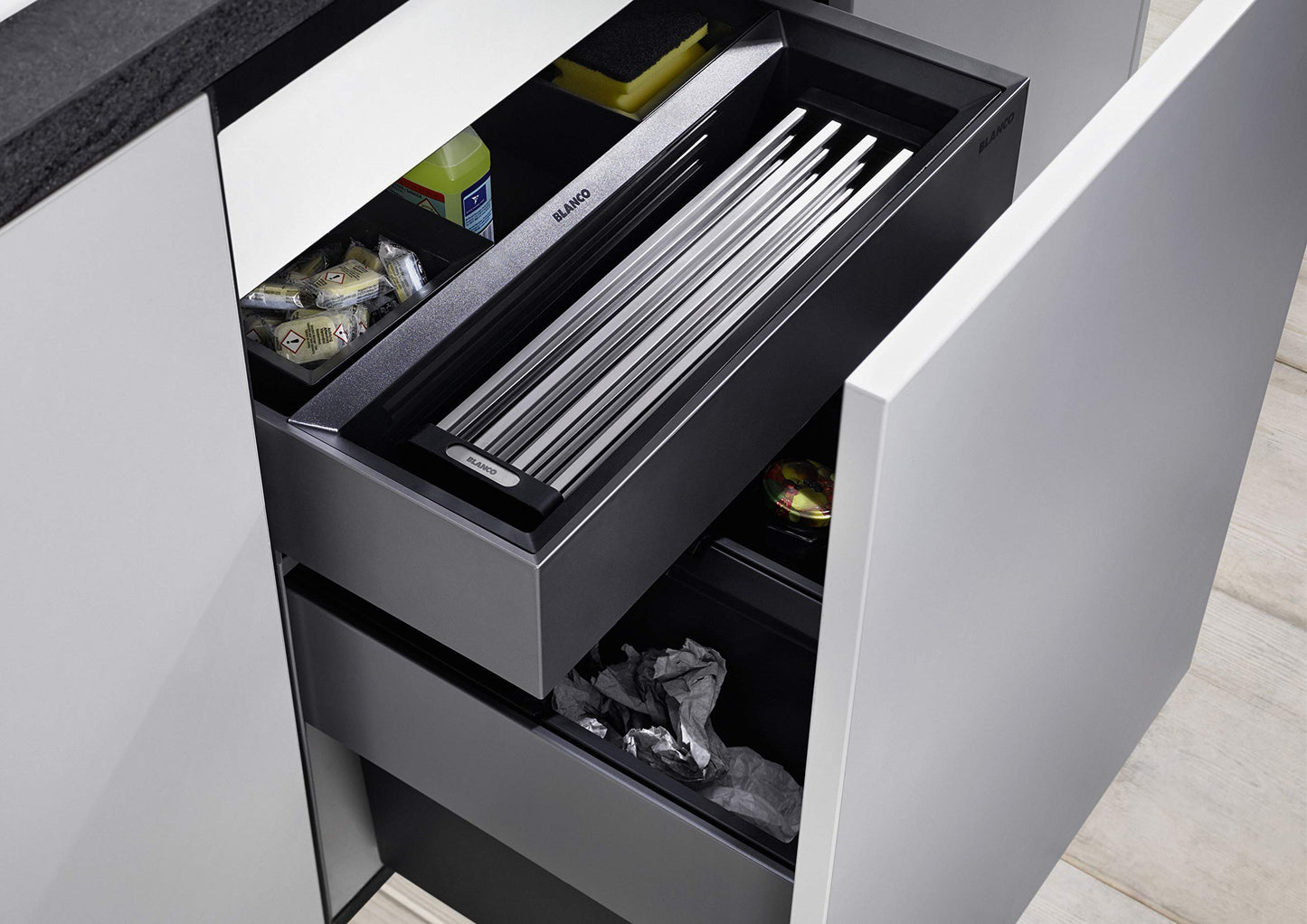 BLANCO 238483 Folding Grid as a Drainer for The Kitchen Sink, Foldable Grid for The Sink in The Kitchen, 440 mm Width