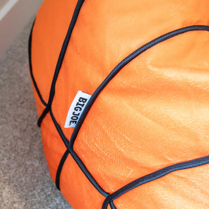 Big Joe Sports Ball Child-Sized Bean Bag Chair, Basketball Plush, Soft Polyester, 2.5 feet