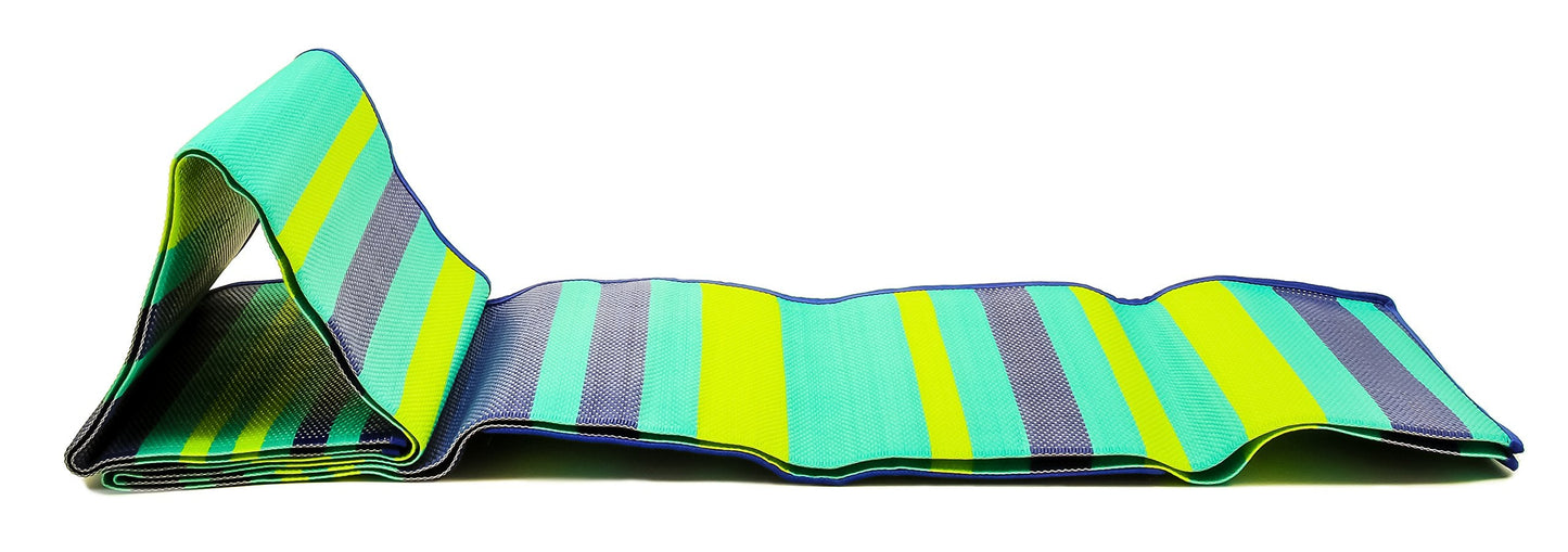 Camco Handy Mat with Strap - Perfect for Picnics, Beaches, RV and Outings - Green/Turquoise - 60" x 78" (42806)