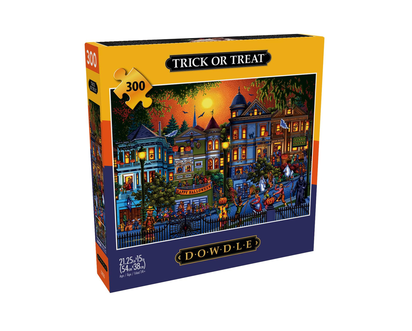 Buffalo Games - Dowdle - Trick or Treat - 300 Piece Jigsaw Puzzle for Adults Challenging Puzzle Perfect for Game Nights - Finished Size is 21.25 x 15.00
