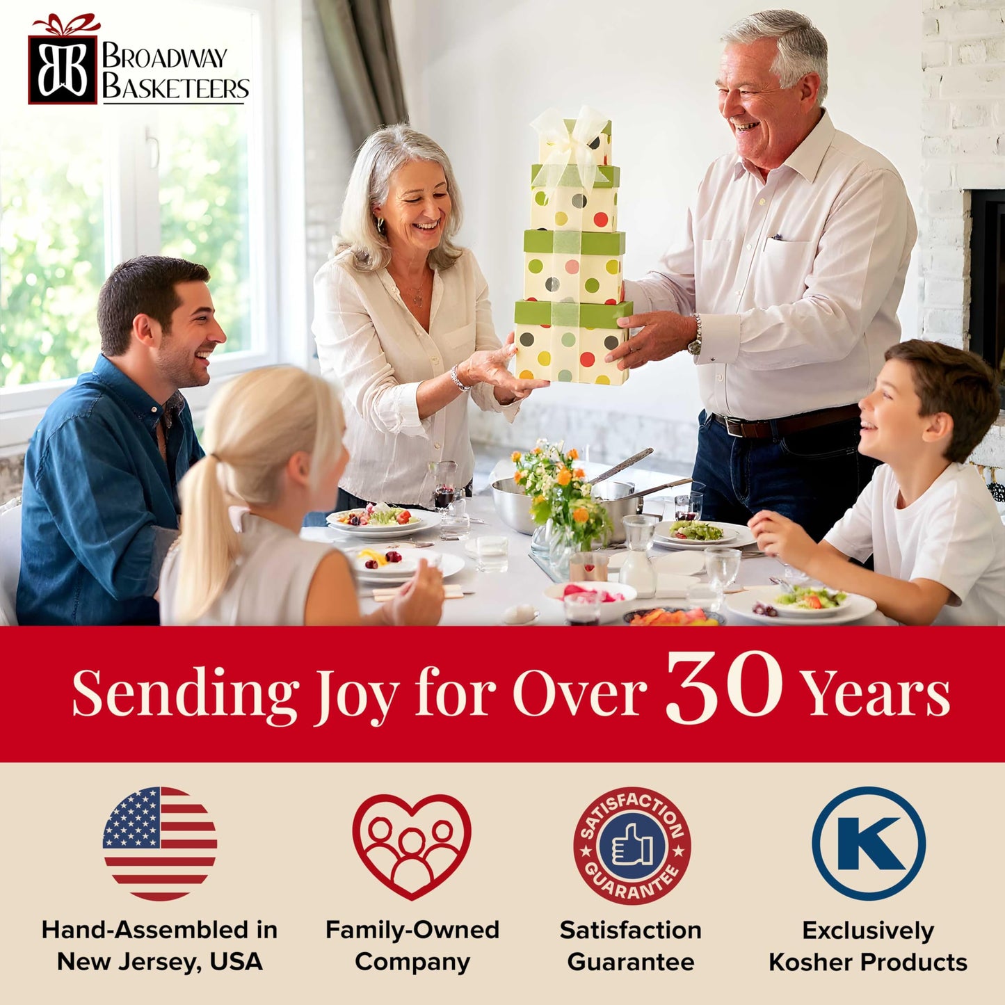 Broadway Basketeers Food Gift Basket Tower Snack Gifts for Women, Men, Families, College, Delivery for, Appreciation, Thank You, Birthday, Corporate, Get Well Soon Care Package