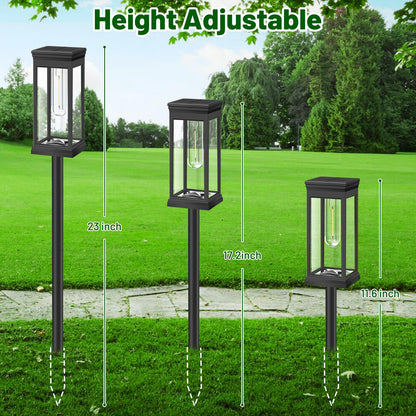 BesLowe 【Upgraded】 Solar Pathway Lights Outdoor, 8-Pack Large LED Solar Light Outdoor Waterproof, Super Bright Outside Lights for Yard, Sun-Powered Landscape Lighting for Garden Walkway, Cool White
