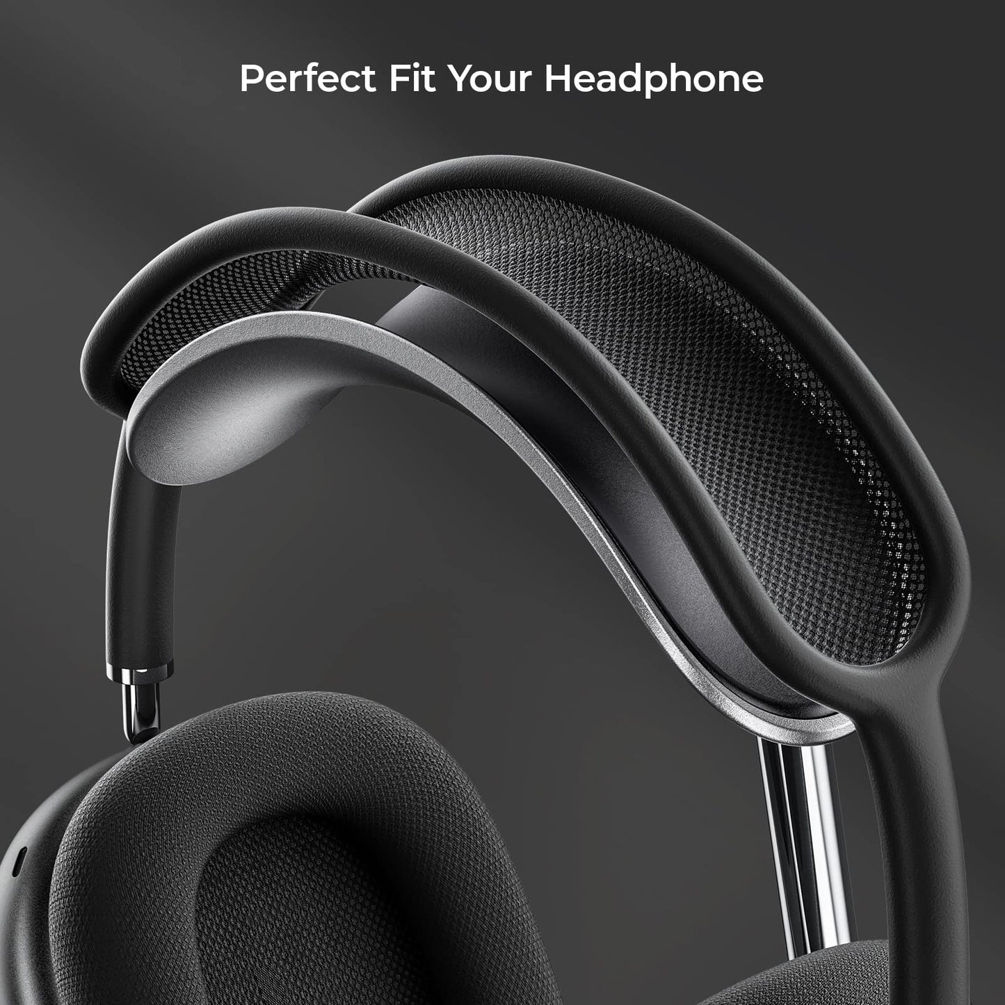 BENKS Headphone Stand for AirPods Max, Beats, Bose, Sony, Senheiser - Desktop Headset Holder, Gaming Accessories, Desk Earphone Stand (Black)