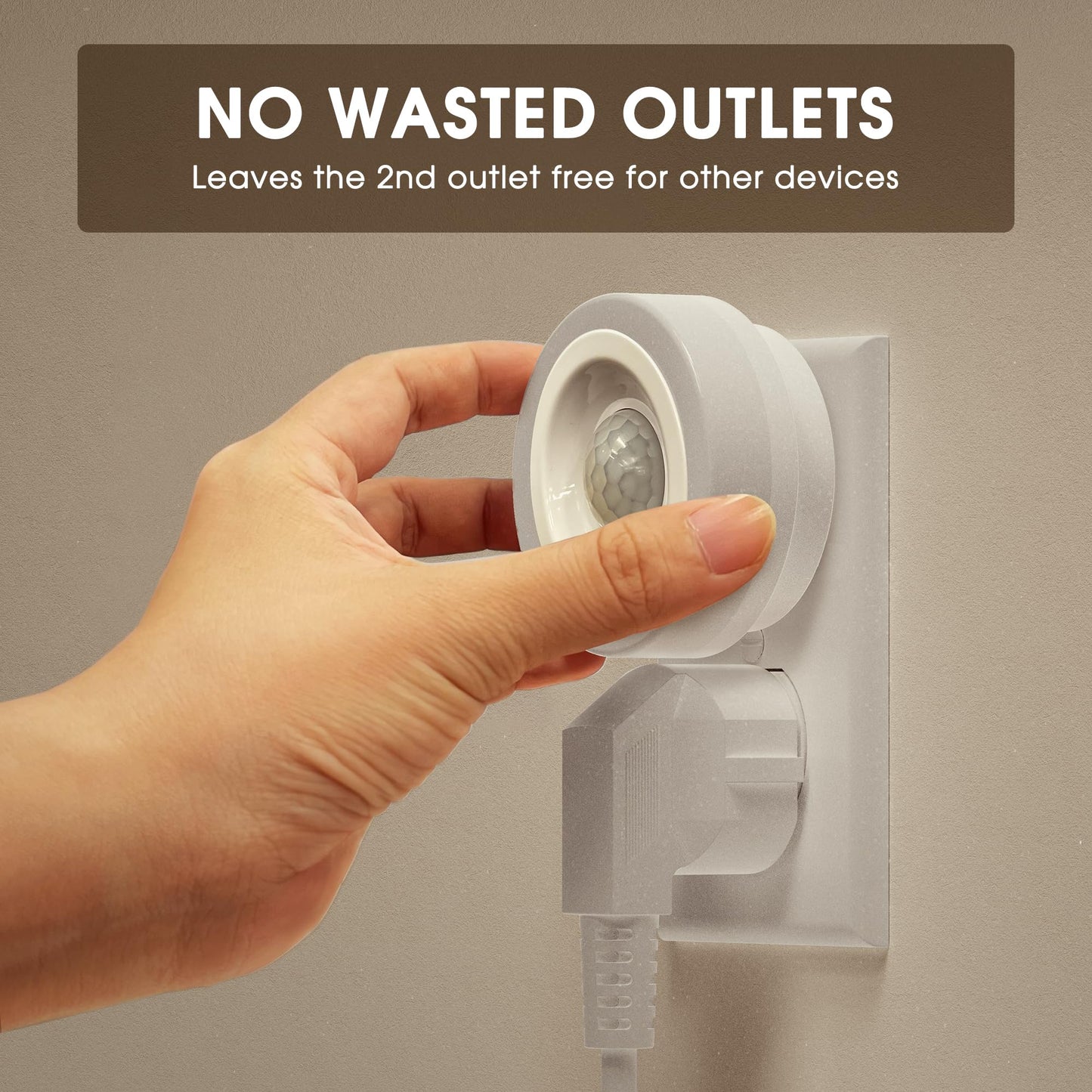 Briignite Motion Sensor Night Light Orange, [2 Pack] Night Lights Plug into Wall, Auto On/Off Motion Activation Nightlight, Energy-Saving 0.6W LED Amber Night Light, Ideal for Kids, Bedroom, Bathroom