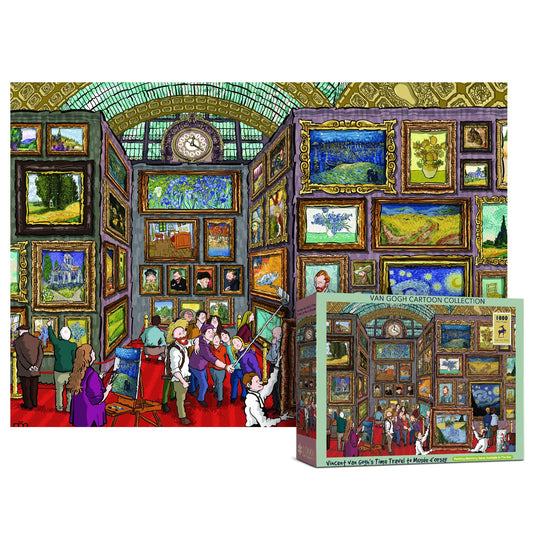 Antelope - 1000 Piece Puzzle for Adults, Van Gogh Jigsaw Puzzles 1000 Pieces, Van Gogh's Time Travel to Muse Da Orsay Puzzles for Adults 1000 PC by Alireza Karimi Moghaddam