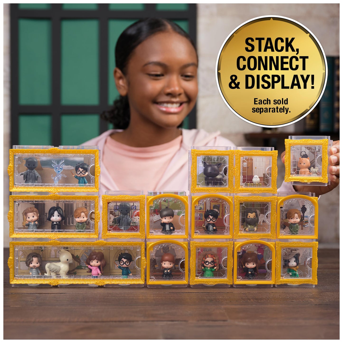 Wizarding World Harry Potter, Micro Magical Moments Dark Arts 5-Pack Figures Set & Display Cases (Amazon Exclusive), Kids Toys for Ages 6 and up