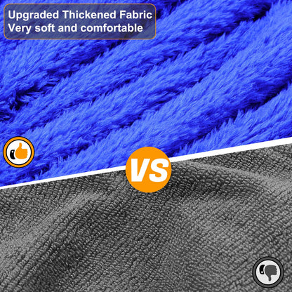 Bienbee Dog Bathrobe, Quick Drying Super Absorbent Dog Robes for After Bath, Warm Keeping Dogs Towel, Dogs Bath Supplies, Dark Blue XL