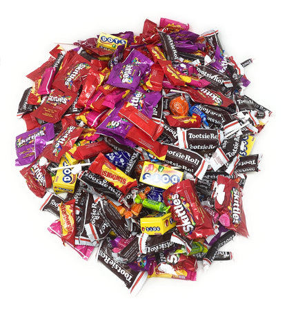 Assortit Holiday Special Bulk Candy Mix 11.25 Lb Starbursts FaveReds And Skittles Original And Wild Berry Tootsie Rolls Juniors Tootsie Snack Bars Tootsie Mini Dots Tootsie Pops Fruit Rolls 450+ Ct (180.4 Oz)