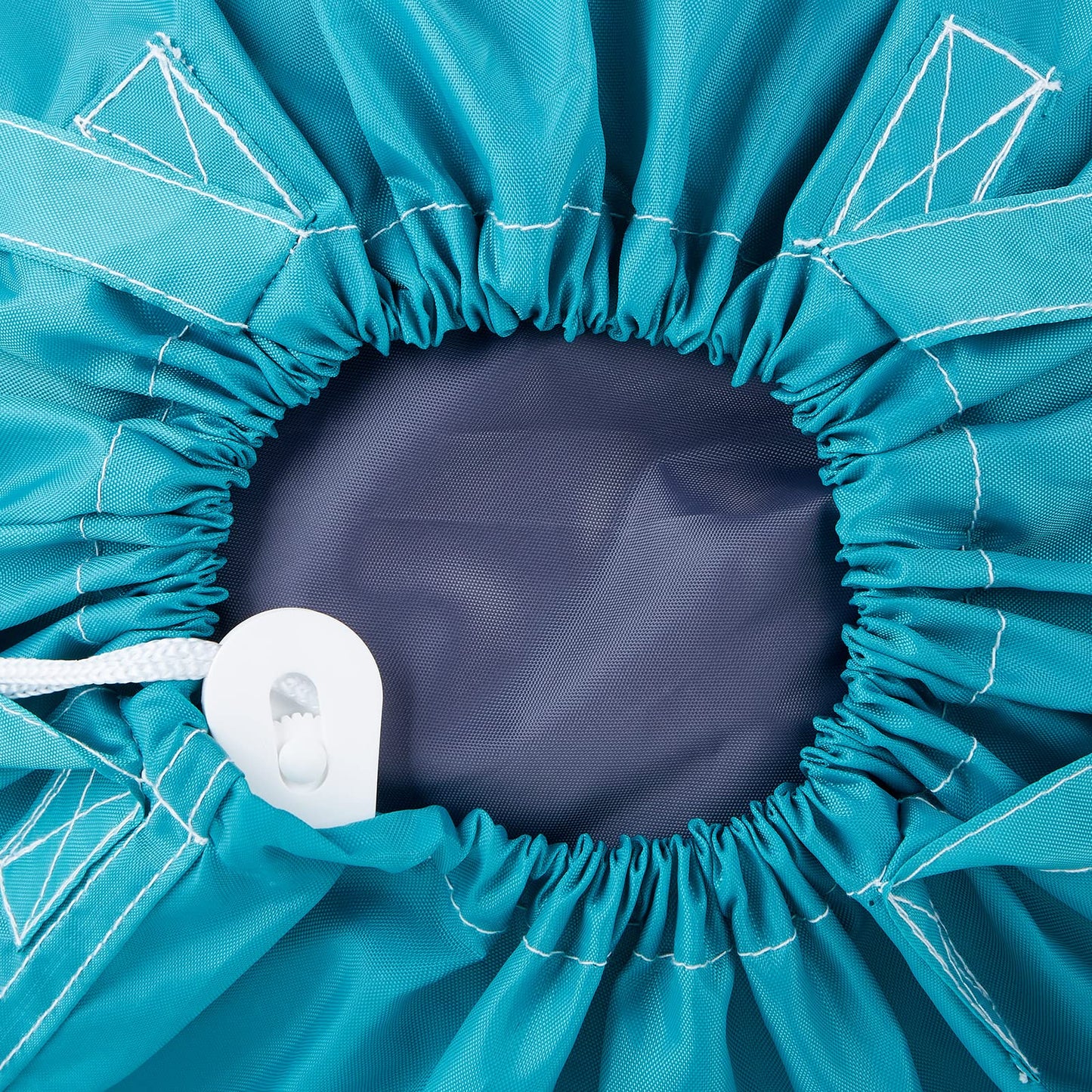 HOMEST 2 Pack Wash Me Travel Laundry Bag with Handles, Square Base Can Carry Up to 3 Loads of Clothes, Dirty Garments Storage with Drawstring Closure,Light Blue and Grey