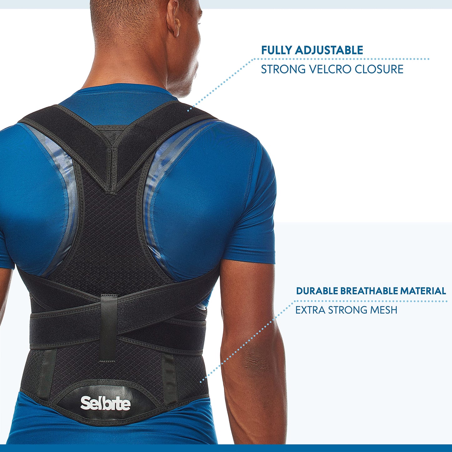 Back Brace Posture Corrector for Men and Women - Adjustable Posture Brace for Upper and Lower Back Pain Relief - Muscle Memory Support Straightener (Medium)