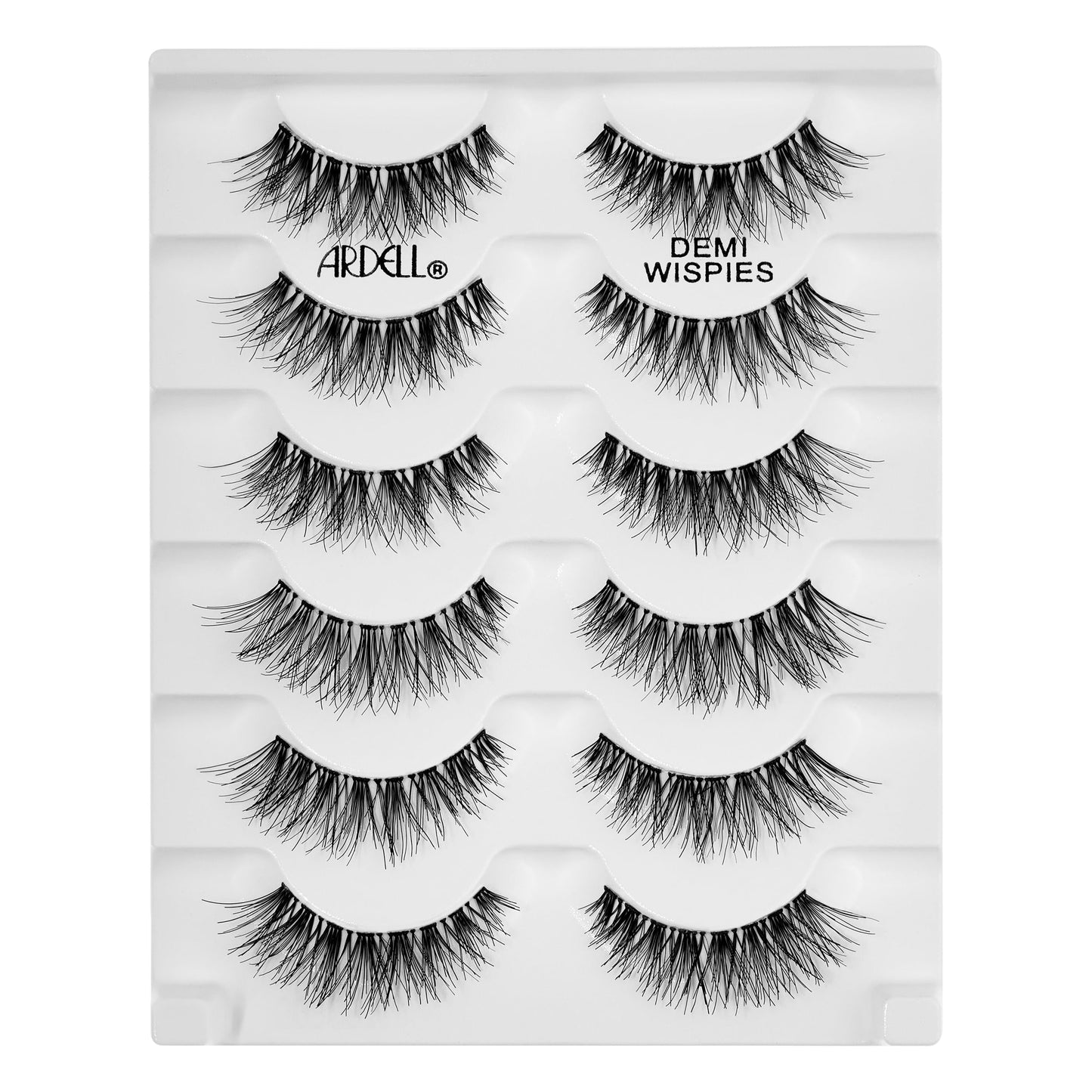 Ardell False Eyelashes Demi Wispies Black, 1 pack (6 pairs per pack)