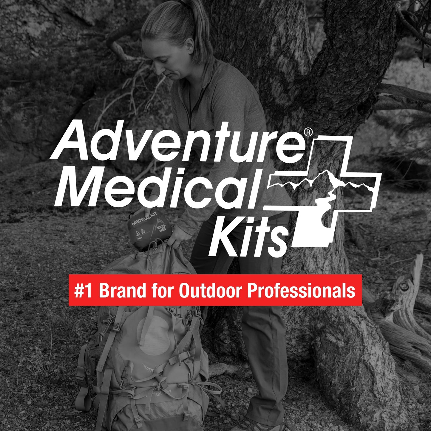 Adventure Medical Kits Mountain Series Medical Kit - Hiker - Emergency Medical First Aid Kit - For 2 People for 2 Days - Comes with a Trauma Pad, Medicine, Guide Book & More