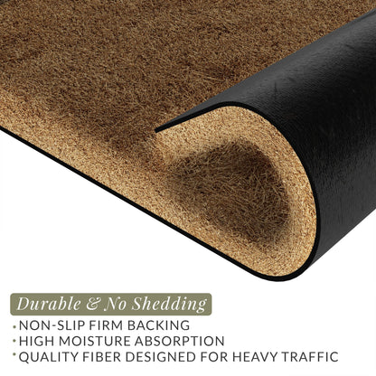 Barnyard Designs Doormat Welcome Mat for Outdoors, Large Front Door Entrance Mat, 30x17, Brown (Hello)