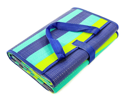 Camco Handy Mat with Strap - Perfect for Picnics, Beaches, RV and Outings - Green/Turquoise - 60" x 78" (42806)