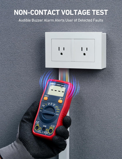 AstroAI Digital Multimeter, Voltmeter 1.5v/9v/12v Battery Voltage Tester Auto-Ranging/Ohmmeter/DMM with NCV Function, Accurately Measures Voltage Current Amp Resistance Capacitance