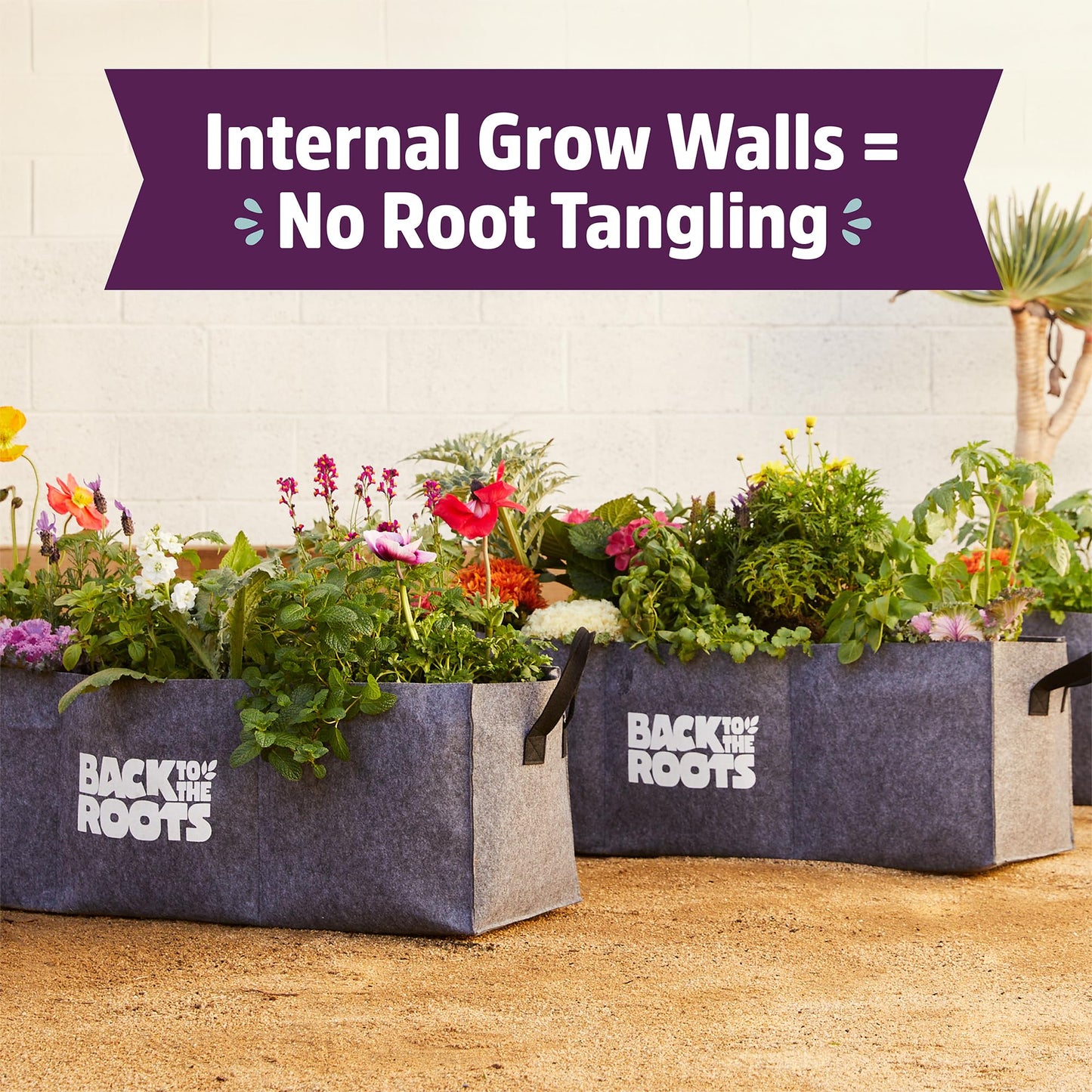 Back to the Roots Breathable Grow Bed, Provides More Oxygen to Roots, Assembles in Seconds 3 cu. ft