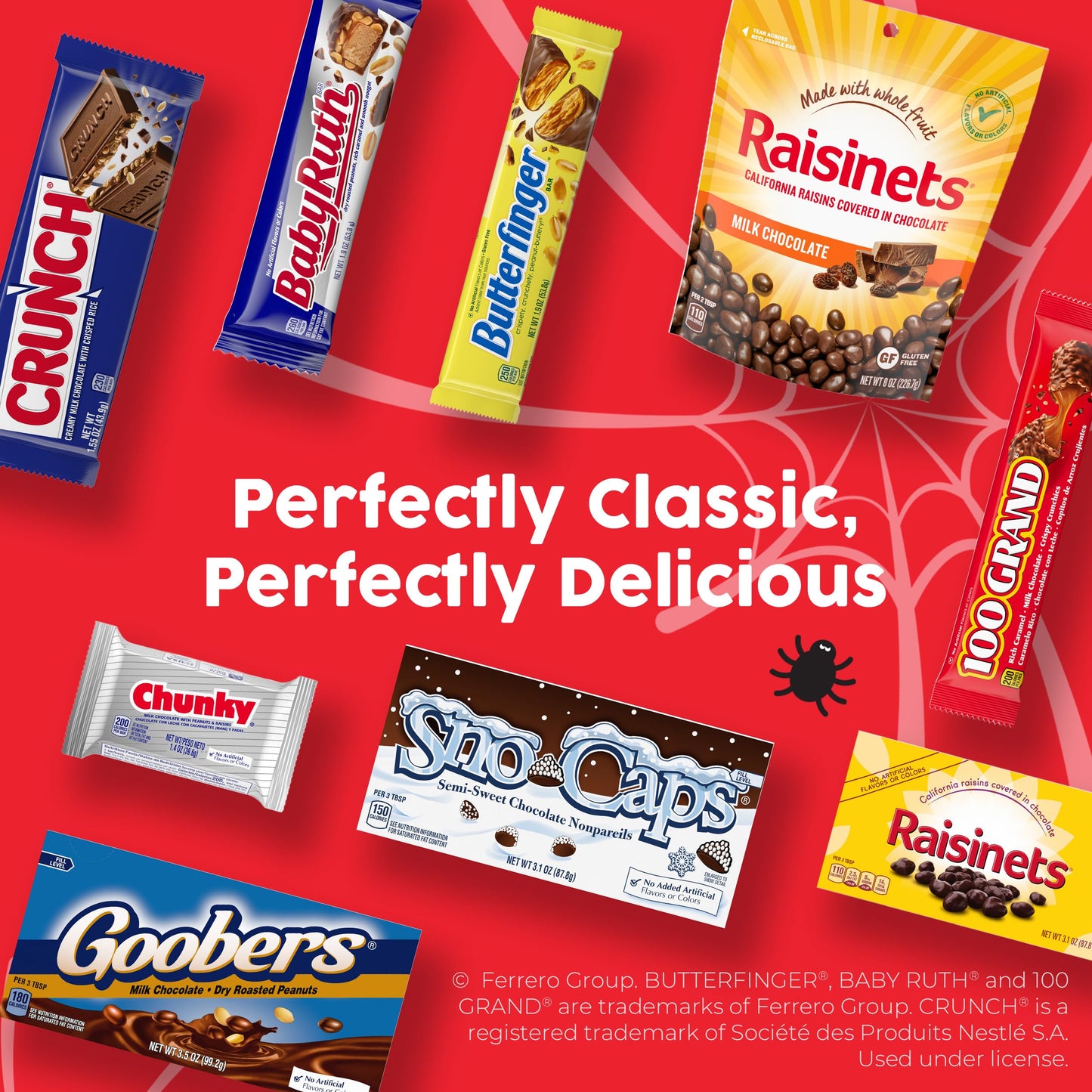 Butterfinger, CRUNCH, Baby Ruth, 100 Grand Minis, Assorted Candy Bars, Great for Sharing, Bulk 135 Count Pack, 55.3 oz