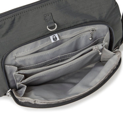 Baggallini womens Securtex® Anti-theft Memento Crossbody Bag Cross Body, Charcoal, One Size US