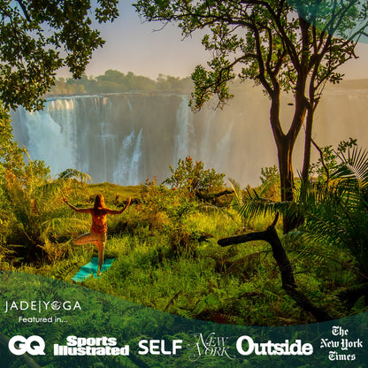 JadeYoga Travel Yoga Mat - Packable, Lightweight, & Portable Yoga Mat - Non-Slip Natural Rubber Mat for Women & Men - Great for Yoga, Home, Gym, Pilates, Fitness & Stretching (Olive Green, 68" x 24")