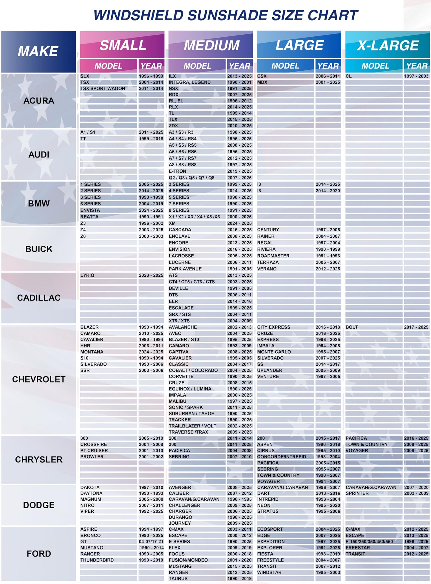 Autopect Windshield Sun Shade - American Flag Design, High-Resolution Sun Visor for Car, Truck, SUV with Mirror Cut-Out for Interior Sun Protection, Foldable Car Sun Shade (Black and White, X-Large)