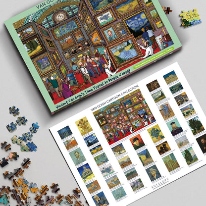 Antelope - 1000 Piece Puzzle for Adults, Van Gogh Jigsaw Puzzles 1000 Pieces, Van Gogh's Time Travel to Muse Da Orsay Puzzles for Adults 1000 PC by Alireza Karimi Moghaddam